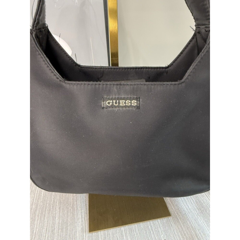 GUESS Y2K Vintage Black Shoulder Bag with Logo